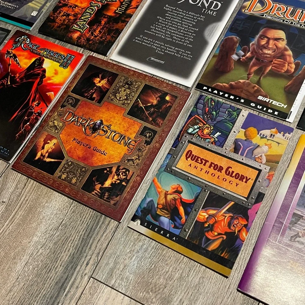 16 PC Game Manual Lot Might and Magic Quest for Glory Fable Dungeons & Dragons
